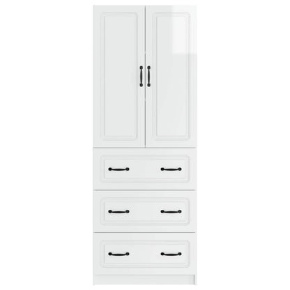 Set di armadi 2 pcs Bianco Lucido 66 x 34,5 x 87 cm | homemem39