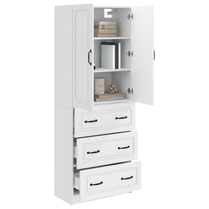 Set di armadi 2 pcs Bianco Lucido 66 x 34,5 x 87 cm | homemem39