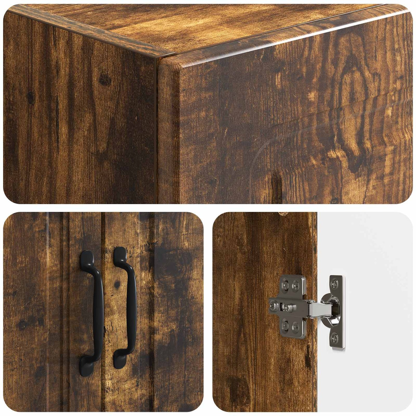 Set di armadi 2 pcs Rovere Fumo 66 x 34,5 x 87 cm | homemem39