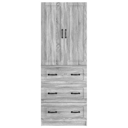 Set di armadi 2 pcs Sonoma grigio 66 x 34,5 x 87 cm | homemem39
