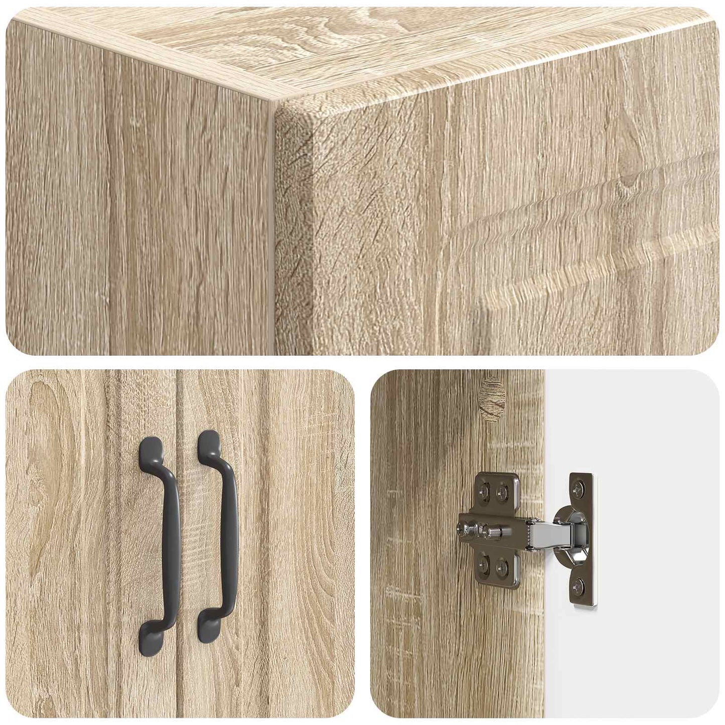 Set di armadi 2 pcs Rovere Sonoma 33 x 34,5 x 87 cm | homemem39