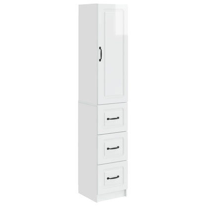 Set di armadi 2 pcs Bianco Lucido 33 x 34,5 x 87 cm | homemem39