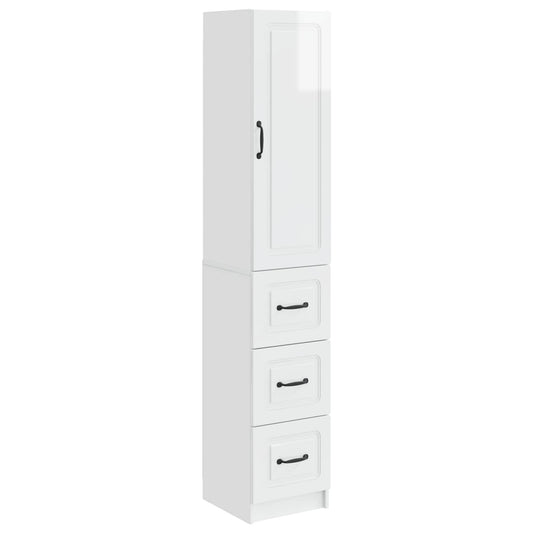Set di armadi 2 pcs Bianco Lucido 33 x 34,5 x 87 cm | homemem39