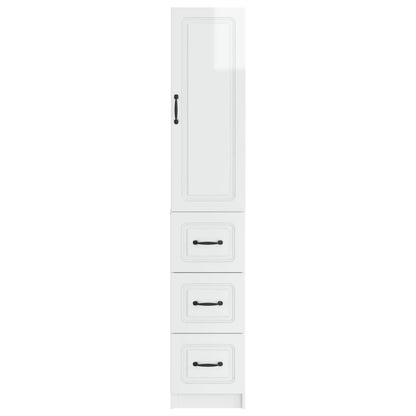 Set di armadi 2 pcs Bianco Lucido 33 x 34,5 x 87 cm | homemem39
