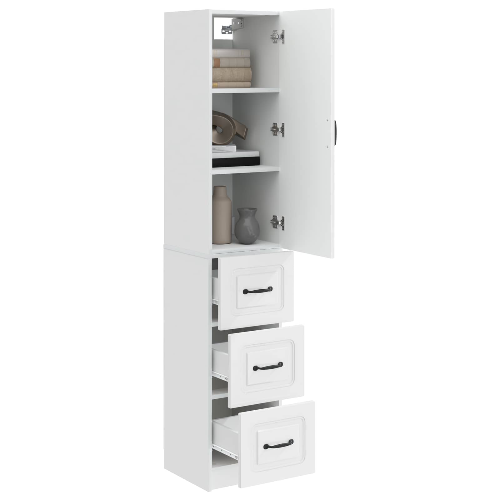 Set di armadi 2 pcs Bianco Lucido 33 x 34,5 x 87 cm | homemem39