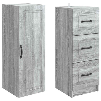Set di armadi 2 pcs Sonoma grigio 33 x 34,5 x 87 cm | homemem39