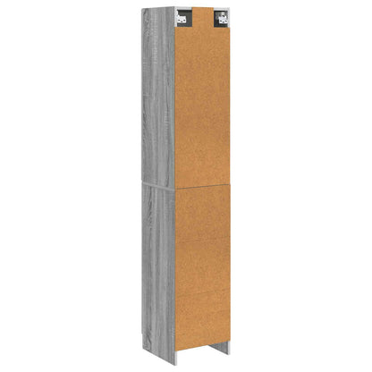 Set di armadi 2 pcs Sonoma grigio 33 x 34,5 x 87 cm | homemem39