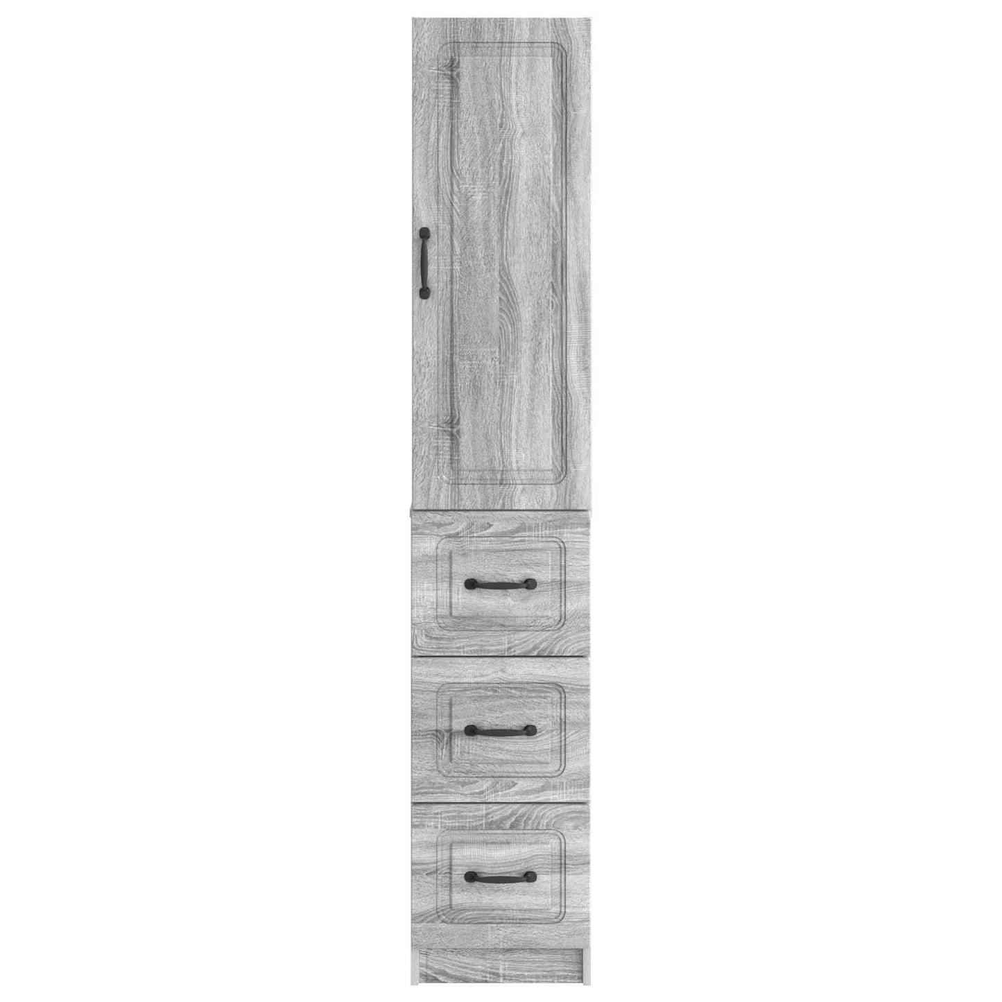 Set di armadi 2 pcs Sonoma grigio 33 x 34,5 x 87 cm | homemem39
