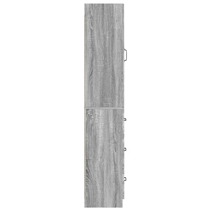 Set di armadi 2 pcs Sonoma grigio 33 x 34,5 x 87 cm | homemem39