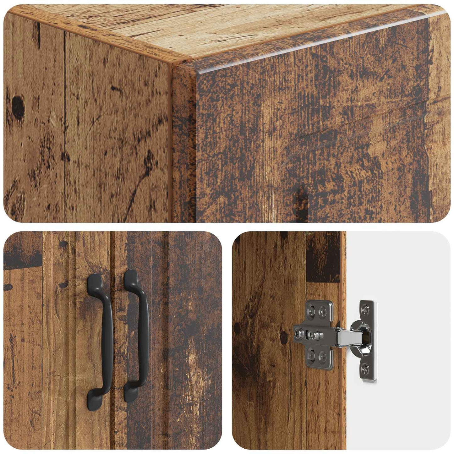 Set di armadi 2 pcs Legno antico 33 x 34,5 x 87 cm | homemem39