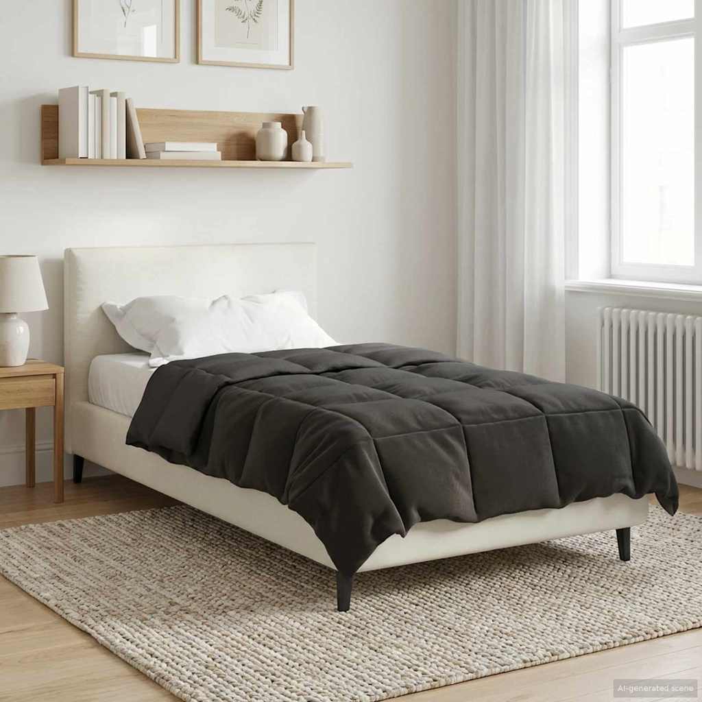 Duvet Estivo Trapuntato Antracite 135 x 200 cm Microfibra | homemem39