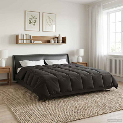 Duvet Estivo Trapuntato Antracite 200 x 240 cm Microfibra | homemem39