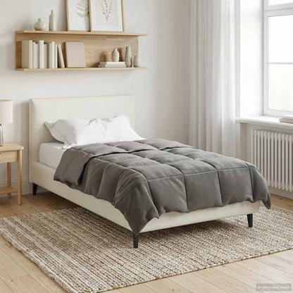 Duvet Estivo Trapuntato Grigio chiaro 140 x 200 cm Microfibra | homemem39