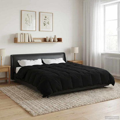Duvet Estivo Trapuntato Nero 220 x 240 cm Microfibra | homemem39