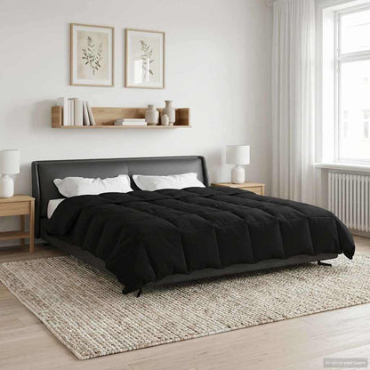 Duvet Estivo Trapuntato Nero 240 x 260 cm Microfibra | homemem39