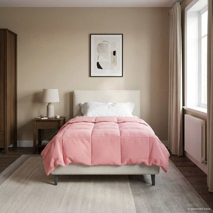 Duvet Estivo Trapuntato Rosa 155 x 200 cm Microfibra | homemem39