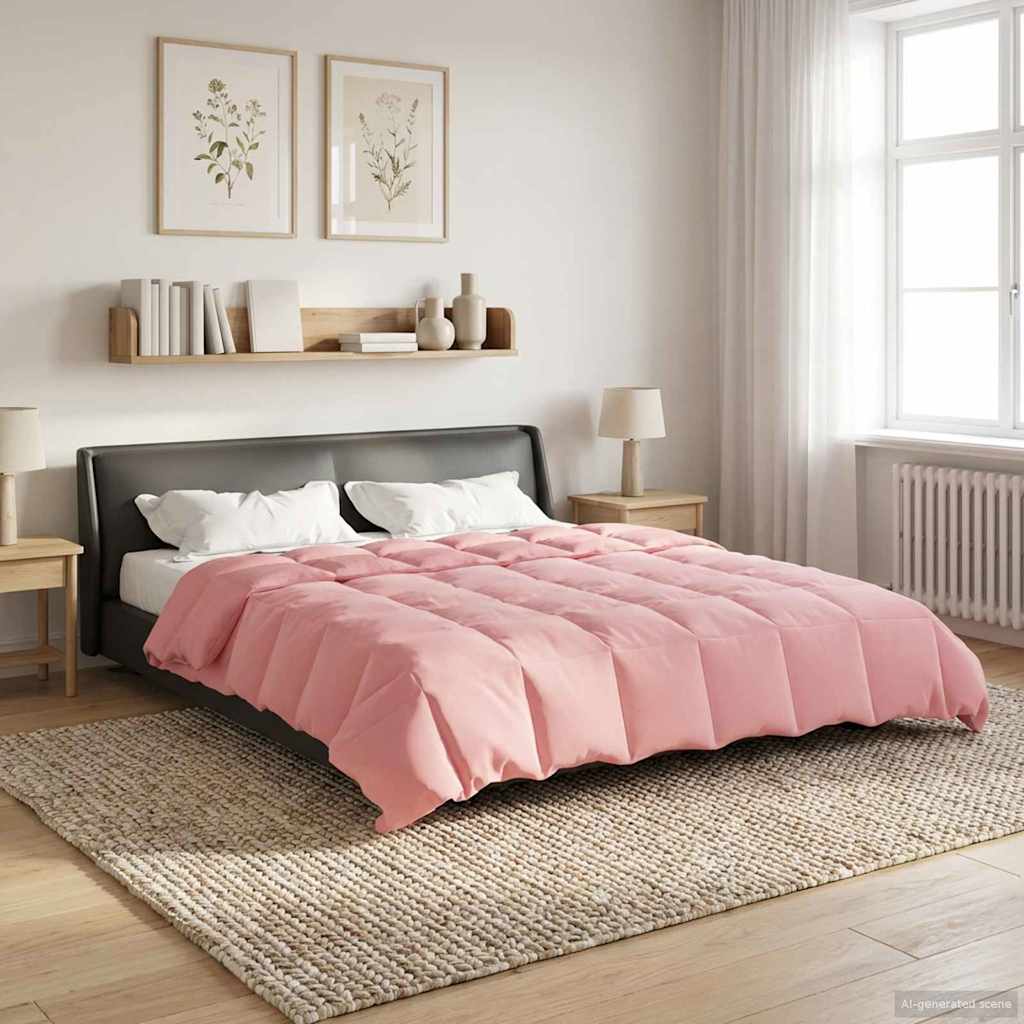 Duvet Estivo Trapuntato Rosa 200 x 240 cm Microfibra | homemem39