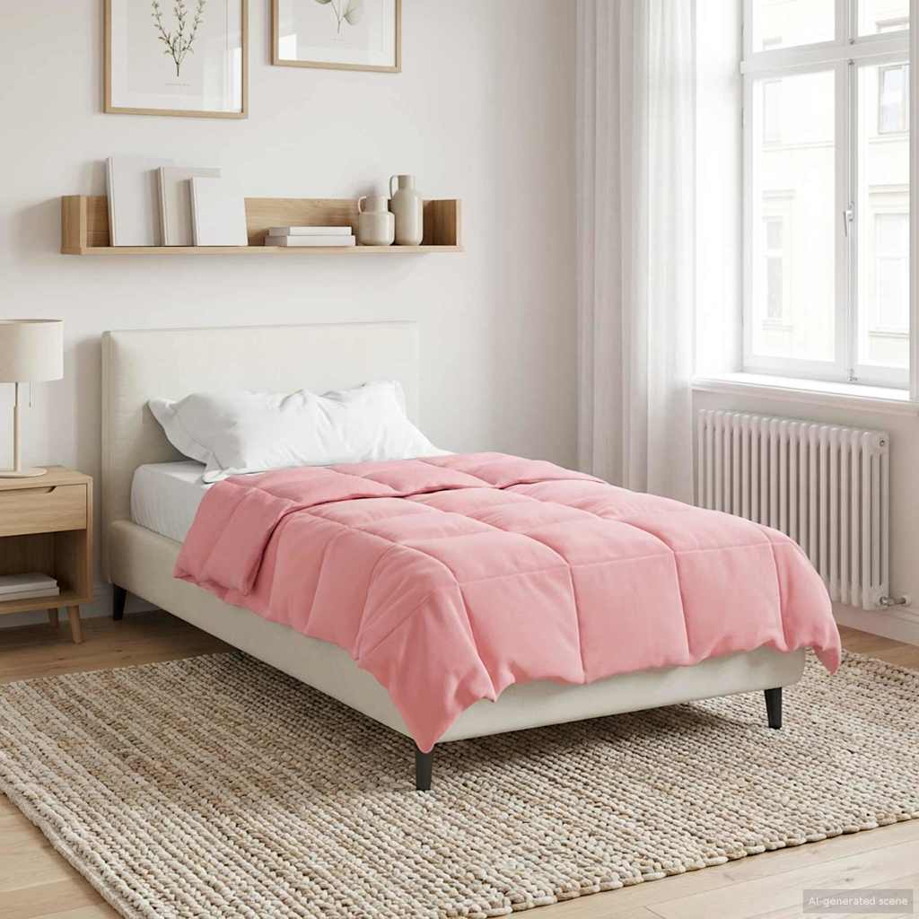 Duvet Estivo Trapuntato Rosa 140 x 220 cm Microfibra | homemem39