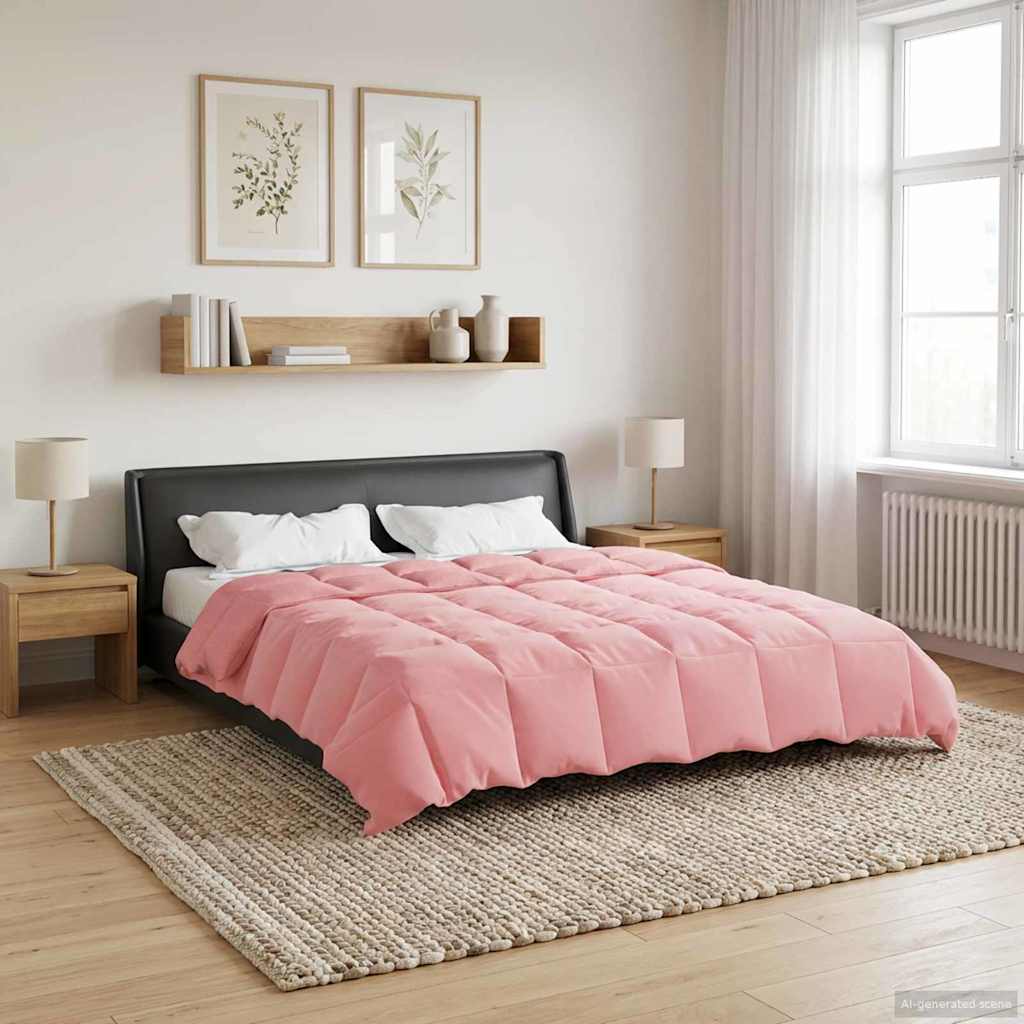 Duvet Estivo Trapuntato Rosa 220 x 260 cm Microfibra | homemem39