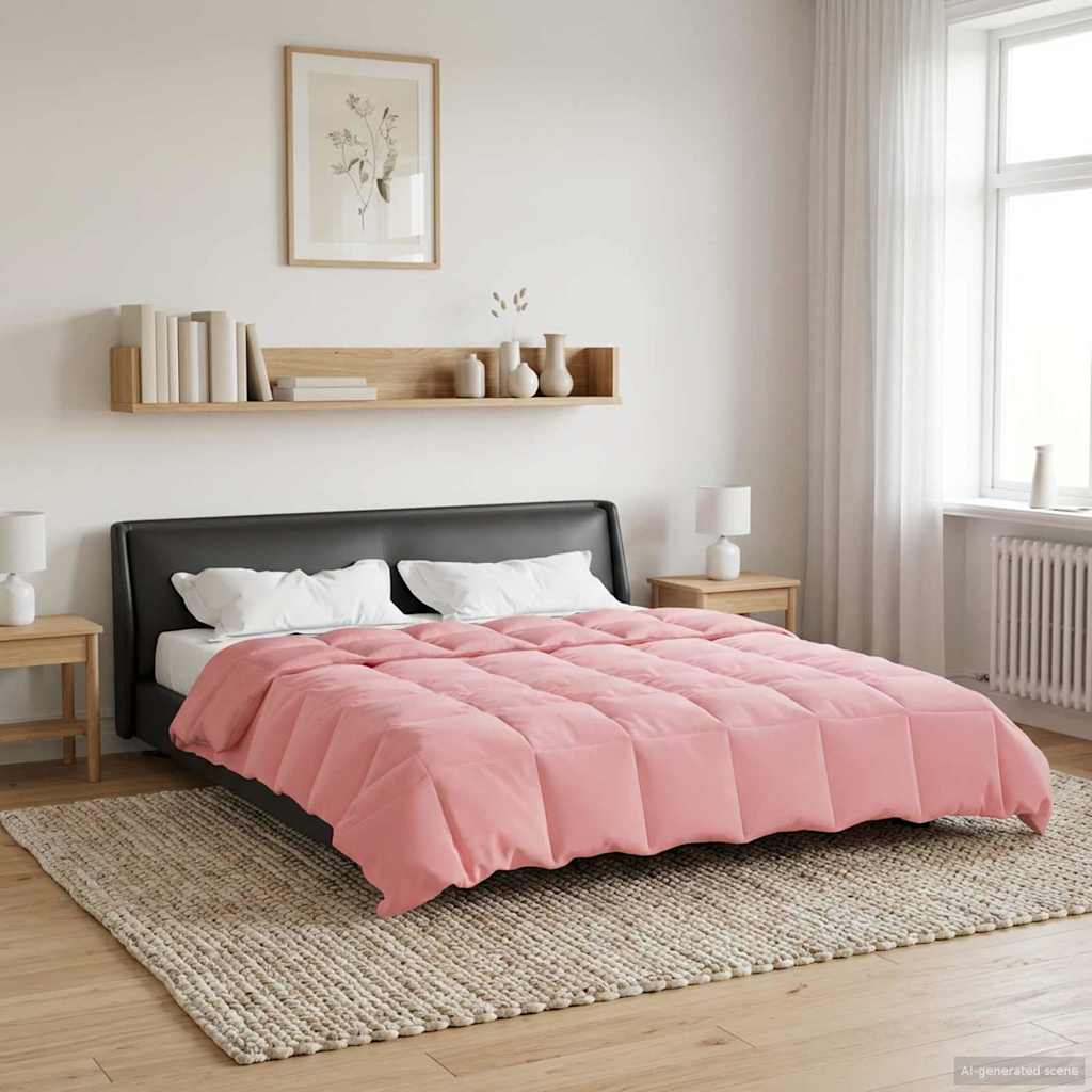 Duvet Estivo Trapuntato Rosa 240 x 260 cm Microfibra | homemem39