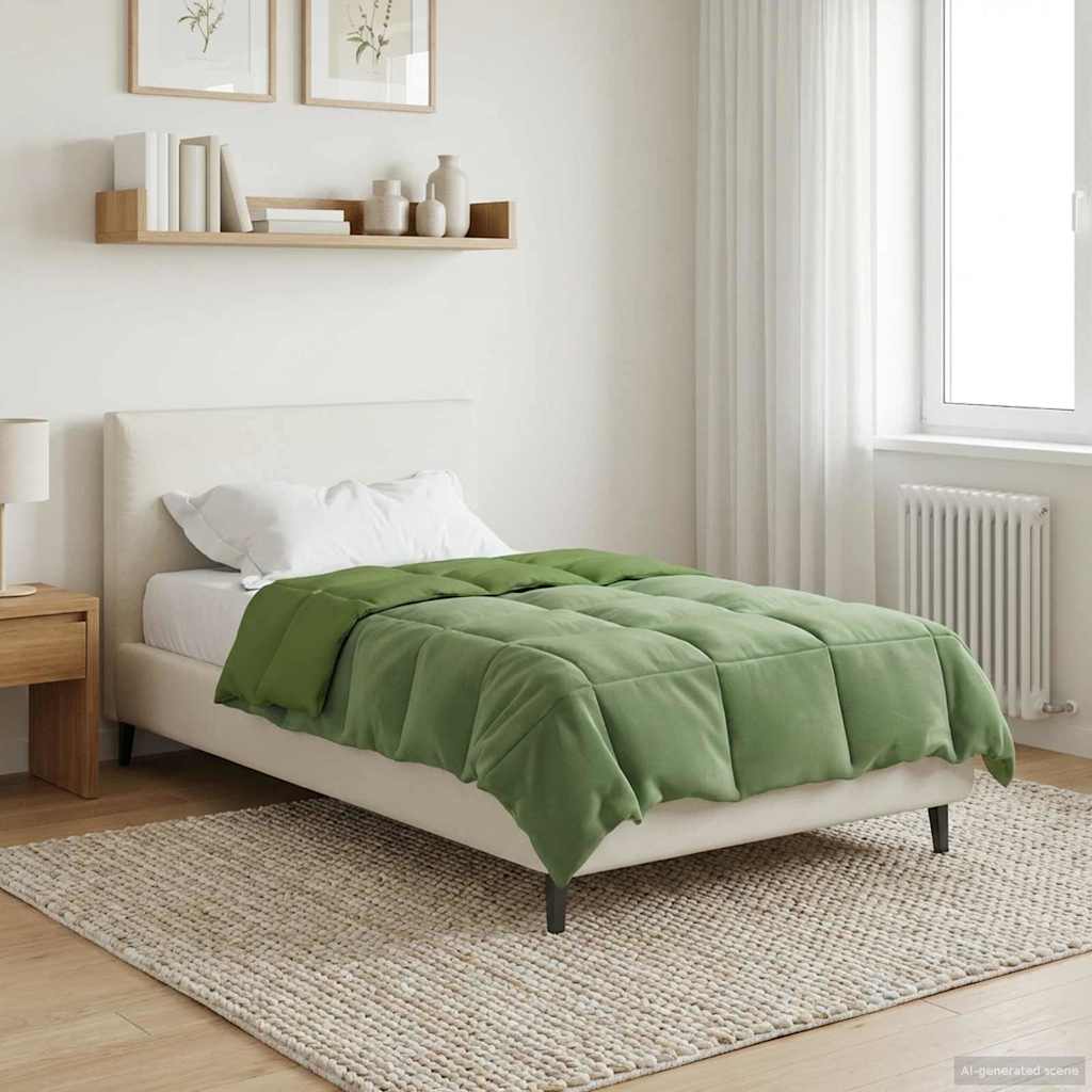 Duvet Estivo Trapuntato Verde 155 x 200 cm Microfibra | homemem39