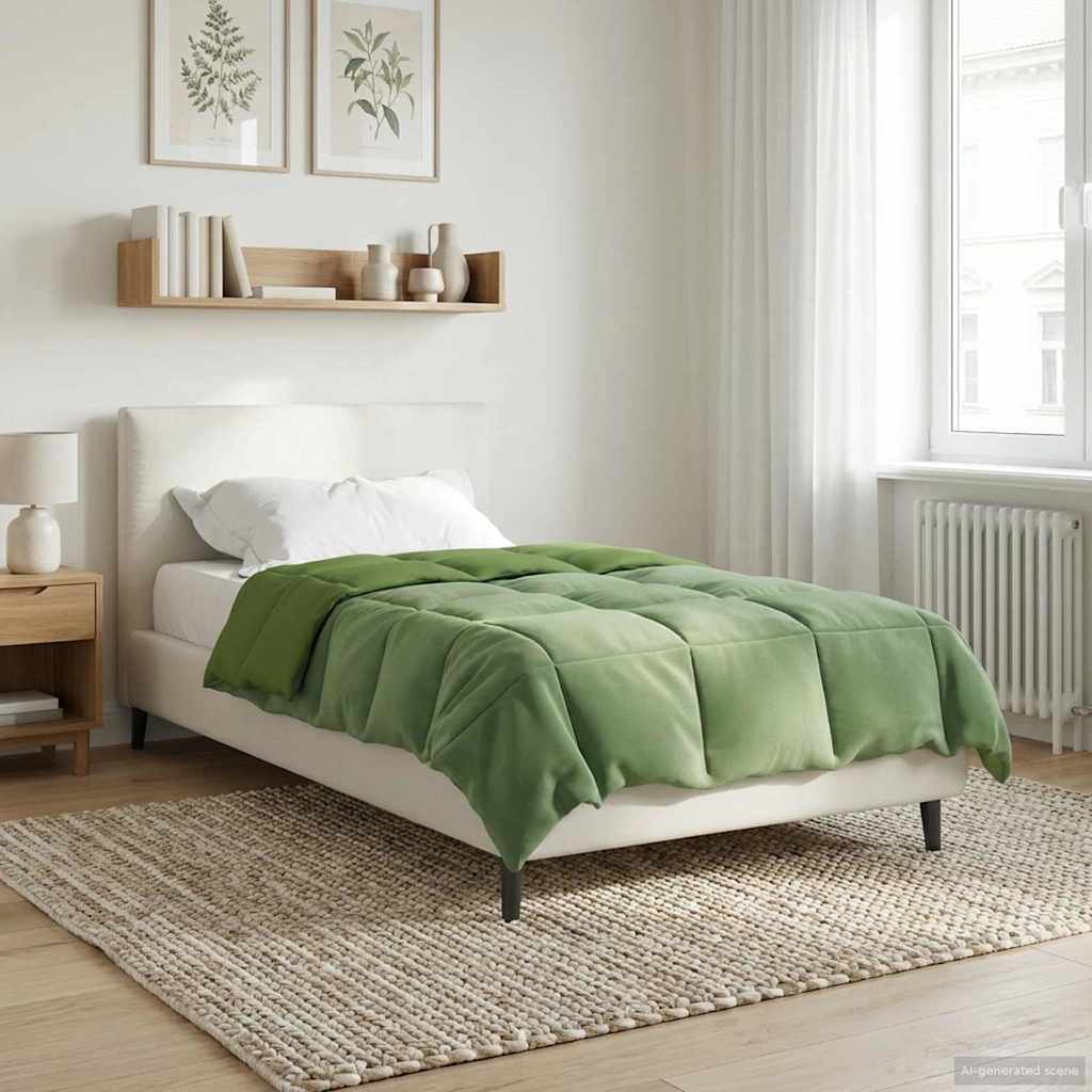 Duvet Estivo Trapuntato Verde 135 x 220 cm Microfibra | homemem39