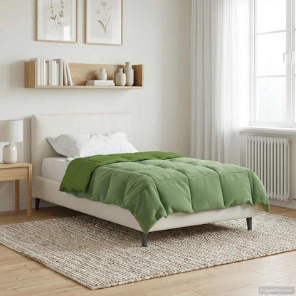Duvet Estivo Trapuntato Verde 140 x 220 cm Microfibra | homemem39