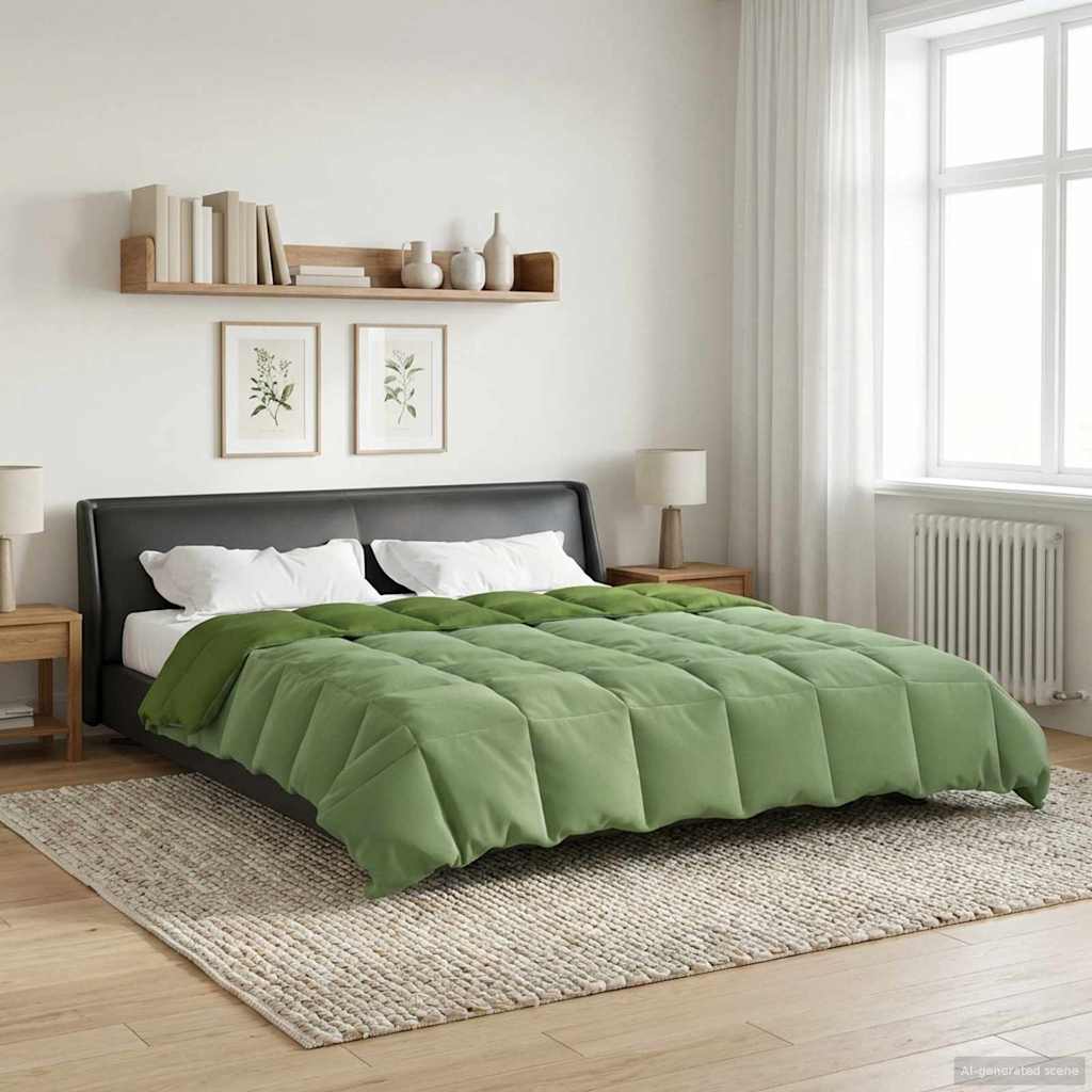 Duvet Estivo Trapuntato Verde 220 x 240 cm Microfibra | homemem39