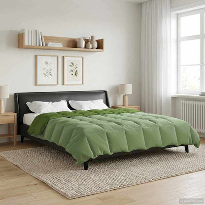 Duvet Estivo Trapuntato Verde 220 x 260 cm Microfibra | homemem39