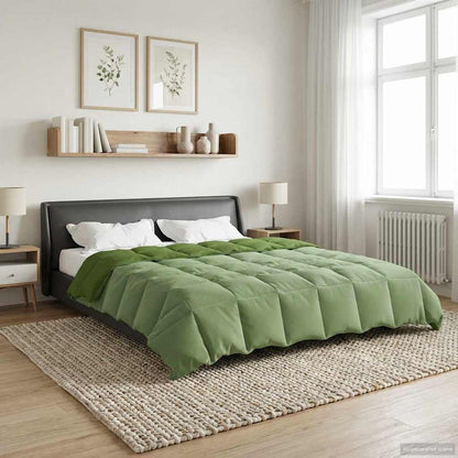 Duvet Estivo Trapuntato Verde 240 x 260 cm Microfibra | homemem39