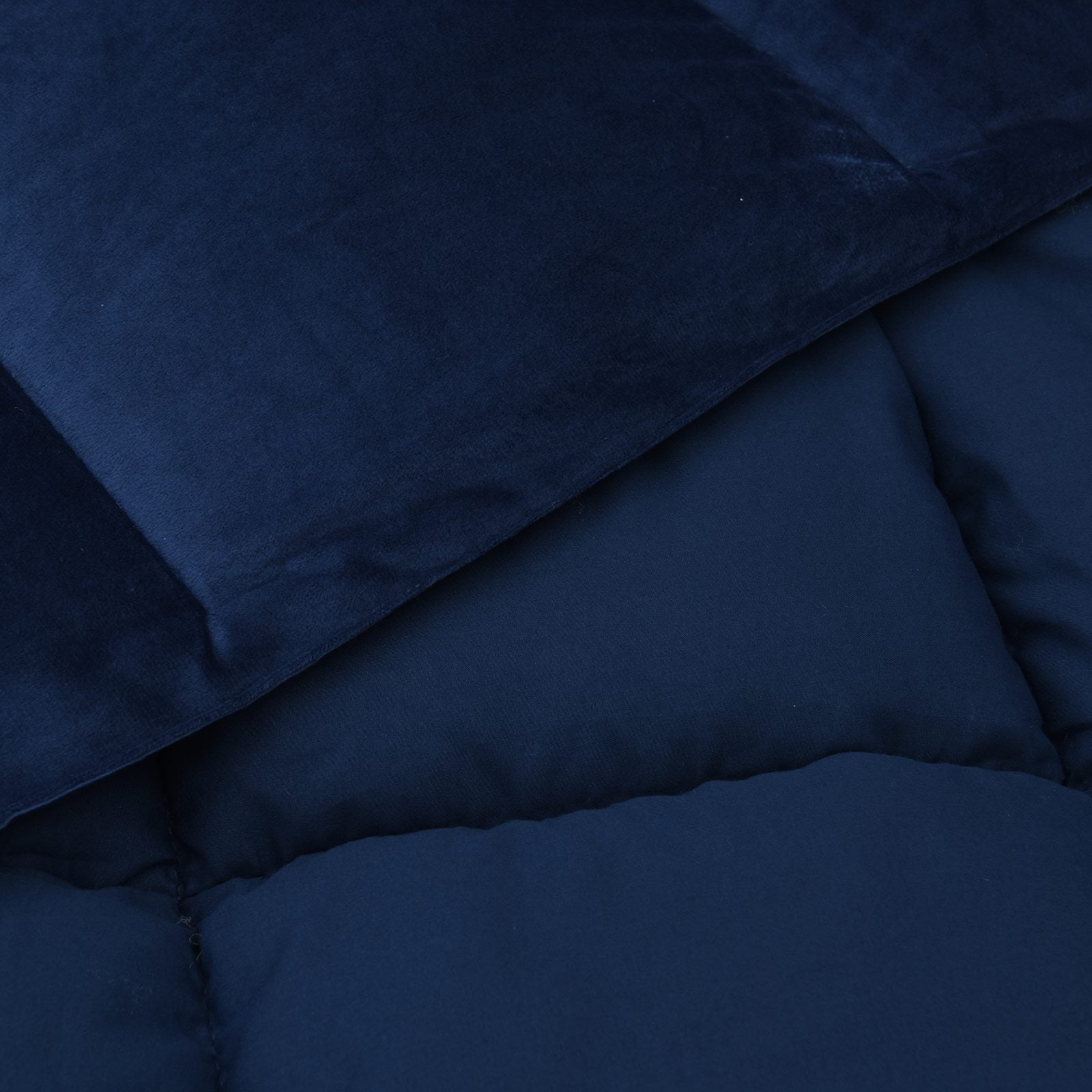Duvet Estivo Trapuntato Blu Scuro 220 x 240 cm Microfibra | homemem39