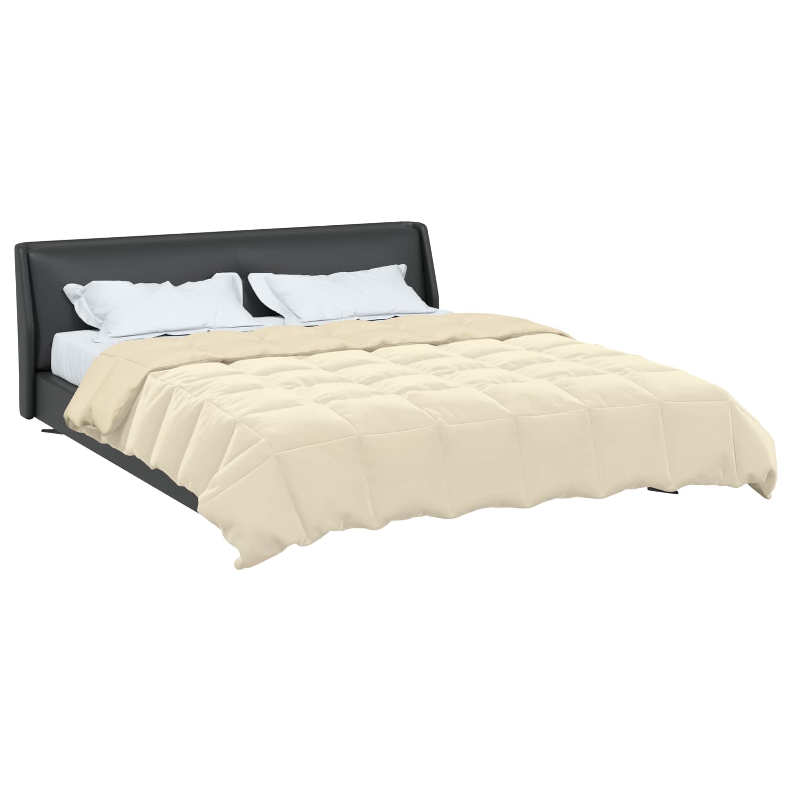 Duvet Estivo Trapuntato Crema 200 x 240 cm Microfibra | homemem39