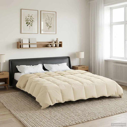 Duvet Estivo Trapuntato Crema 220 x 260 cm Microfibra