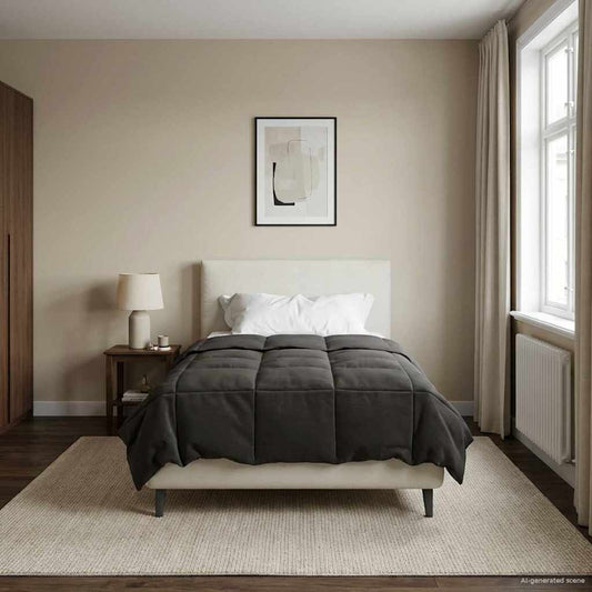 Piumone Completo Annuale 155 x 220 cm 4 stagioni Antracite | homemem39