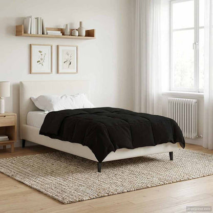 Piumone Completo Annuale Nero 135 x 200 cm Microfibra | homemem39