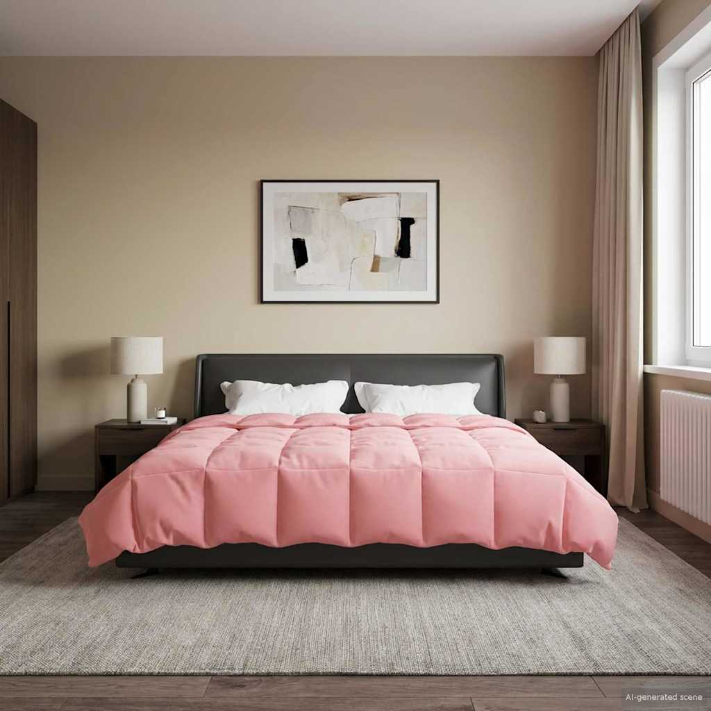 Piumone Completo Annuale Rosa 200 x 200 cm Microfibra | homemem39