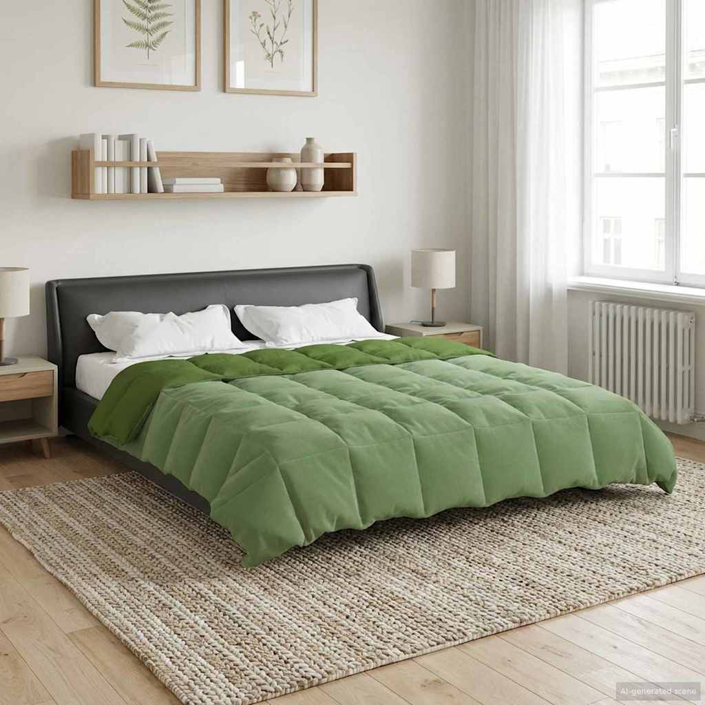 Piumone Completo Annuale Verde 200 x 200 cm Microfibra | homemem39