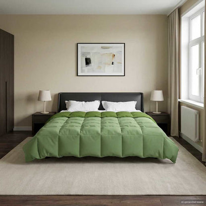 Piumone Completo Annuale Verde 200 x 200 cm Microfibra