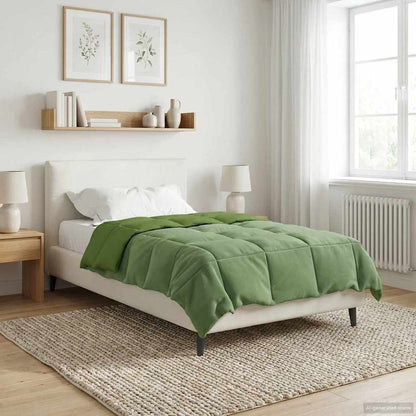 Piumone Completo Annuale Verde 155 x 220 cm Microfibra | homemem39