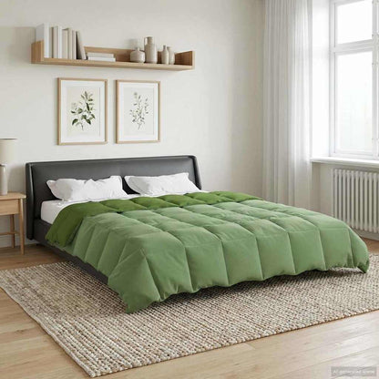 Piumone Completo Annuale Verde 220 x 240 cm Microfibra | homemem39