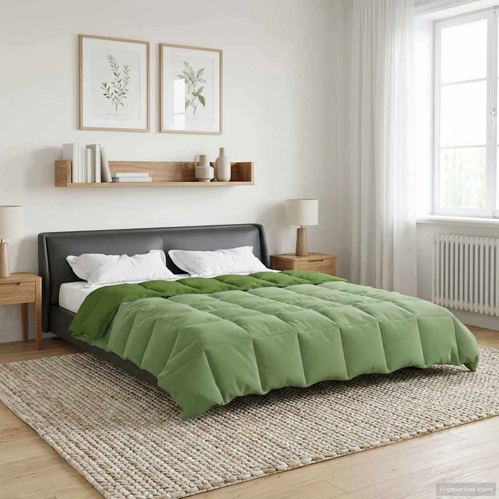 Piumone Completo Annuale Verde 240 x 260 cm Microfibra | homemem39
