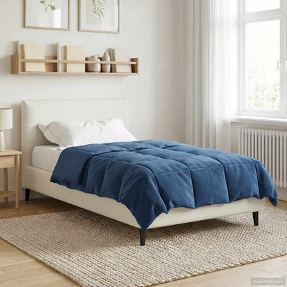 Piumone Completo Annuale Blu Scuro 135 x 200 cm Microfibra