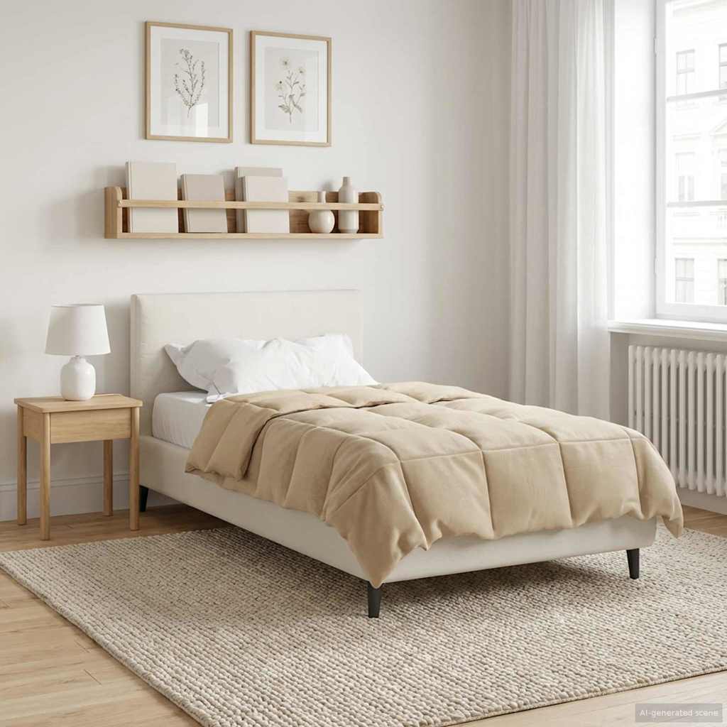Piumone Completo Annuale Crema 135 x 200 cm Microfibra | homemem39