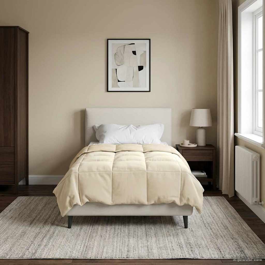Piumone Completo Annuale Crema 140 x 200 cm Microfibra | homemem39