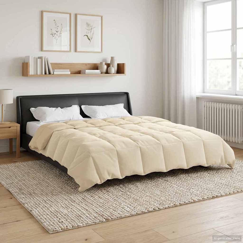 Piumone Completo Annuale Crema 200 x 200 cm Microfibra | homemem39