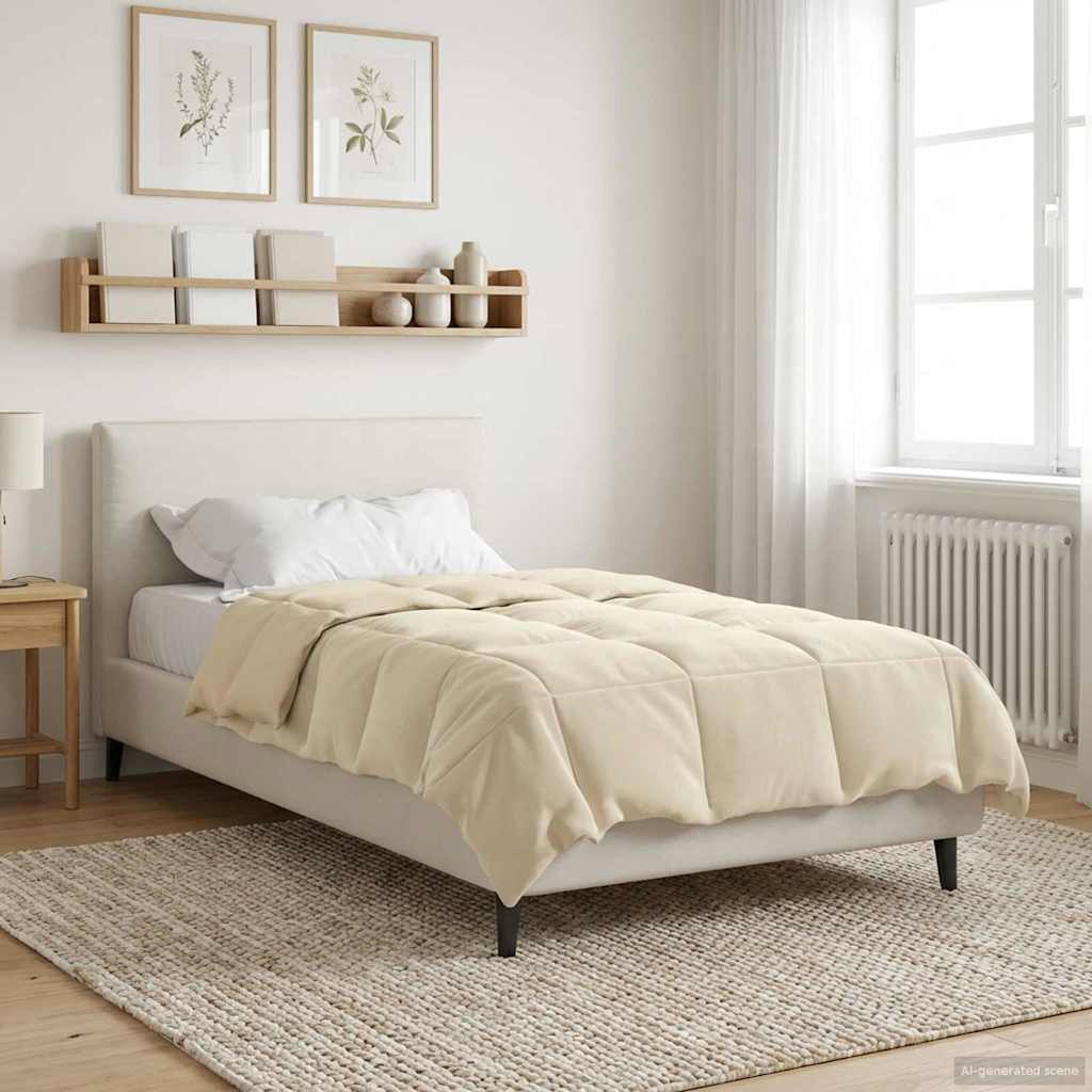 Piumone Completo Annuale Crema 135 x 220 cm Microfibra | homemem39