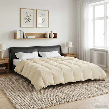 Piumone Completo Annuale Crema 200 x 220 cm Microfibra