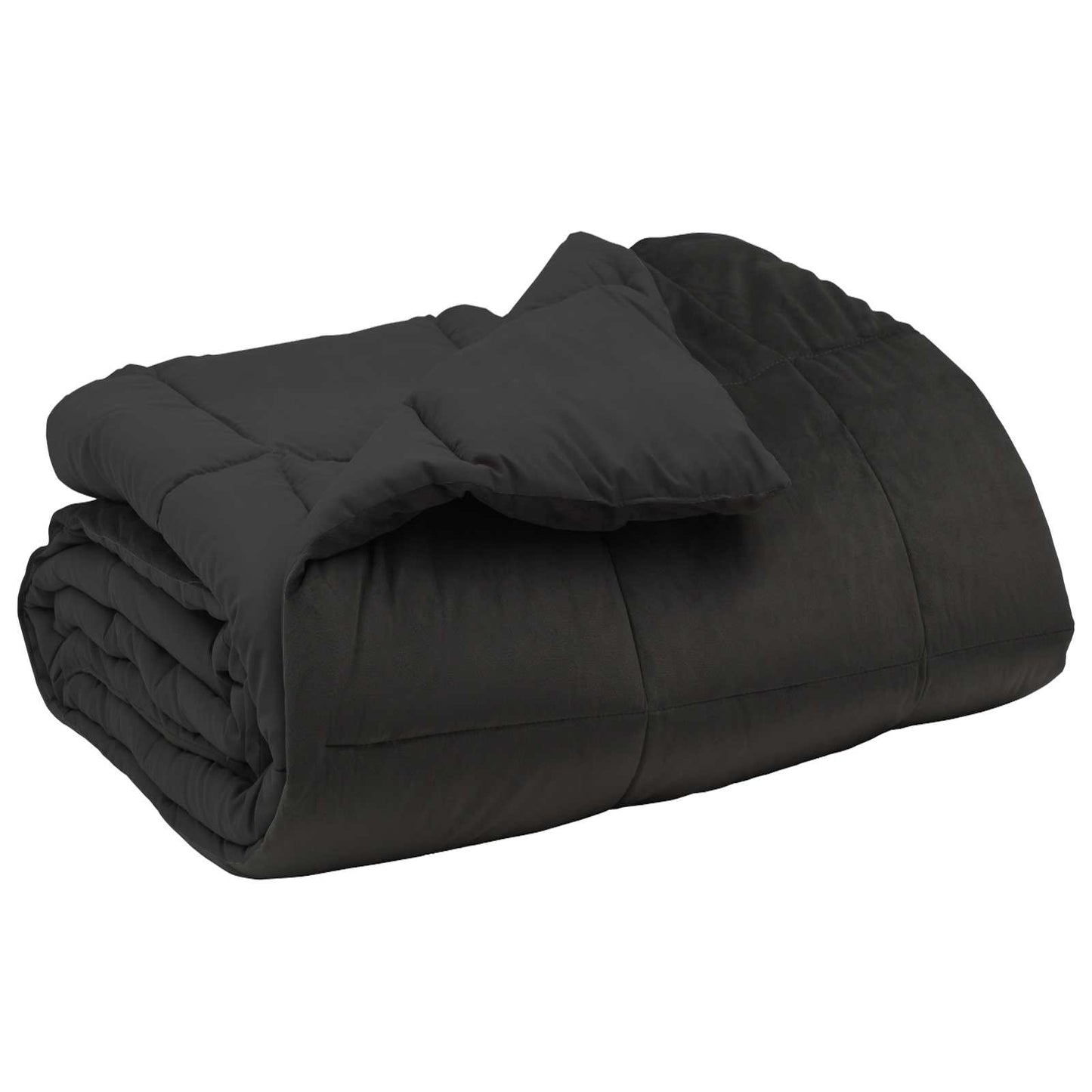 Duvet Invernale Trapuntato Antracite 240 x 260 cm Microfibra | homemem39