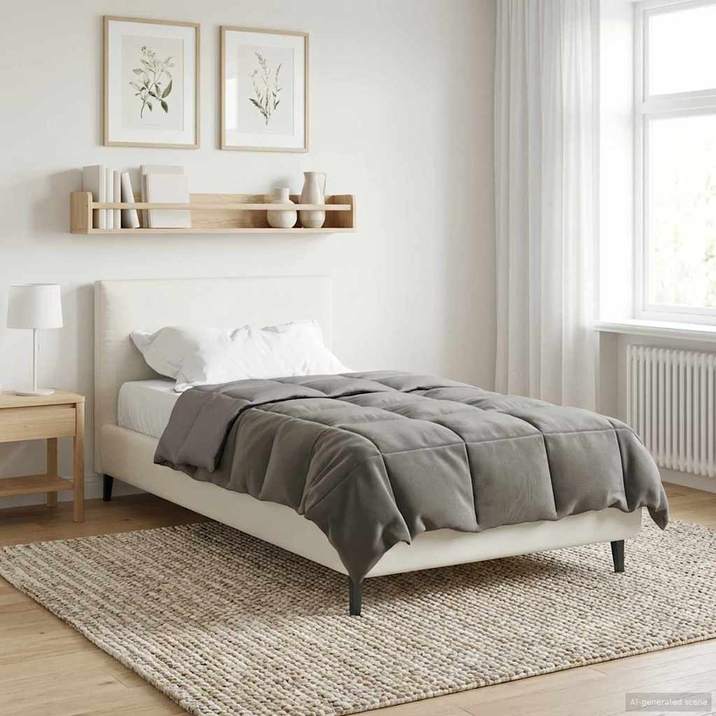 Duvet Invernale Grigio chiaro 135 x 200 cm Microfibra | homemem39