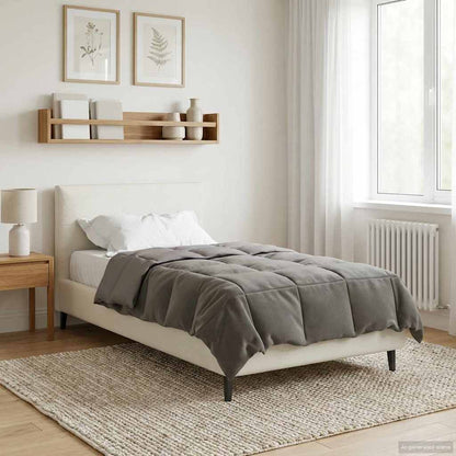 Duvet Invernale Grigio chiaro 155 x 200 cm Microfibra | homemem39
